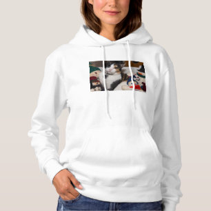 Camiseta Calico E Snowmen Hoodie