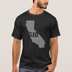 Camiseta California 510 Area Code Richmond Oakland Mães