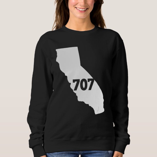 Camiseta California 707 Area Code (Frente)
