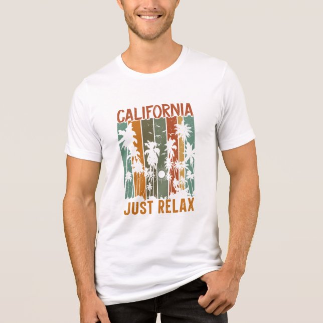 Camiseta Califórnia Apenas relaxe (Frente)