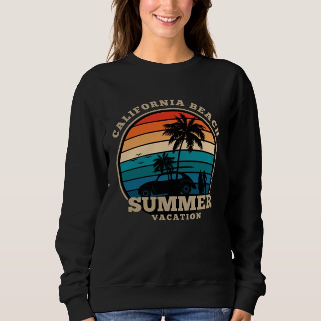 Camiseta California beach summer surfing USA woman men chil (Frente)