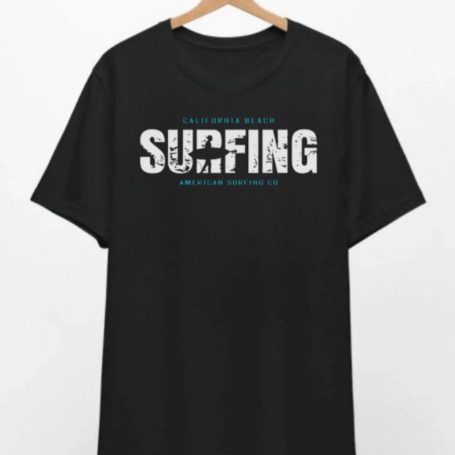 Camiseta California Beach Surfing (Criador carregado)
