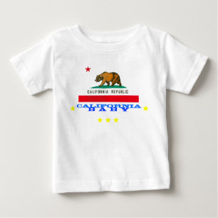 Camiseta califórnia bebê + bandeira