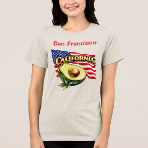 Camiseta California Bella+Canvas Feminino Tri-Blend