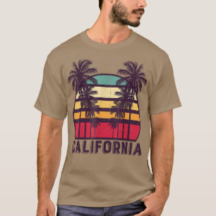 Camiseta California CA Retro 70s Vintage Skyline Surf Tee