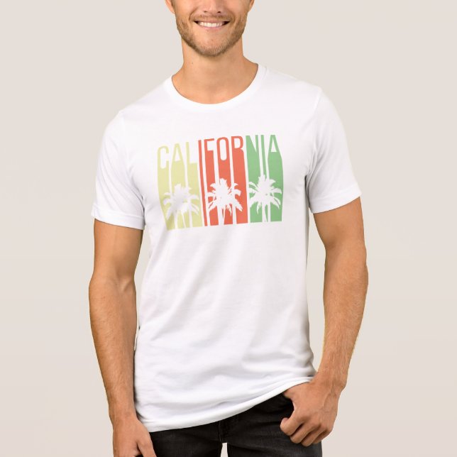 Camiseta California Chillin Palm Trees Retro (Frente)