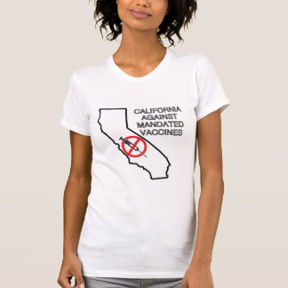 Camiseta Califórnia contra vacinas encarregadas