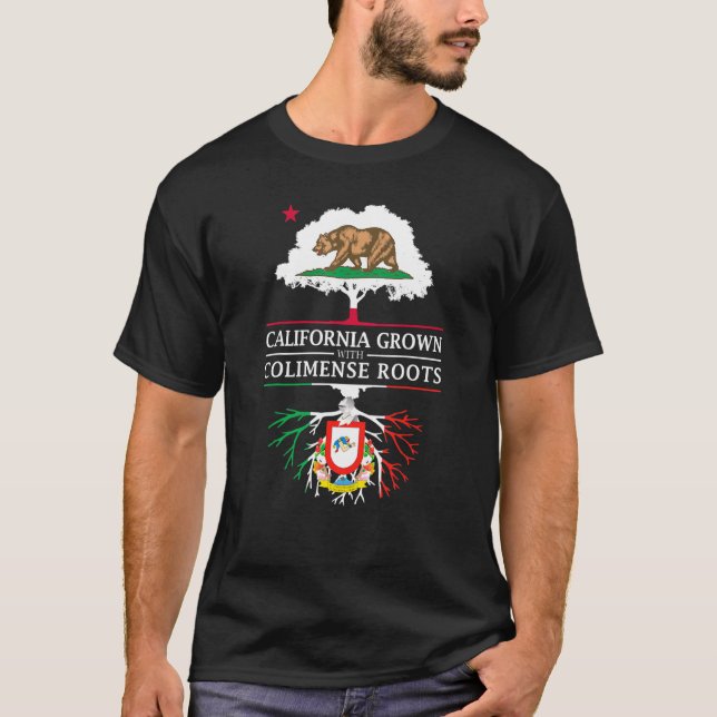 Camiseta Califórnia Cresceu com Colimão de Raízes Colimense (Frente)