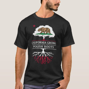 Camiseta Califórnia crescida com raizes polonesas