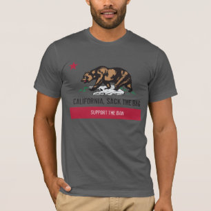 Camiseta Califórnia, despede o T macio do saco