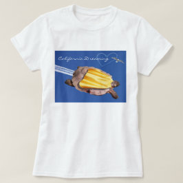 Camiseta California Dreaming Gammie a tartaruga do deserto