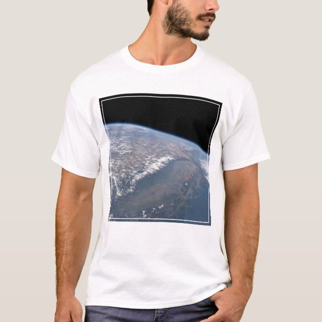 Camiseta Califórnia E Nevada Como Viram Do Espaço. (Frente)