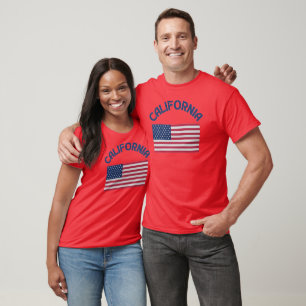 Camiseta califórnia feriados patriota usa bandeira origina