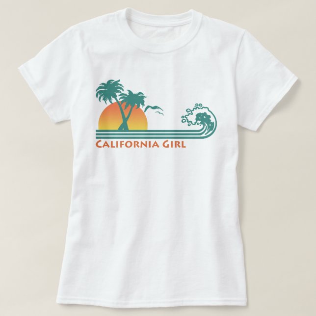 Camiseta California Girl (Frente do Design)
