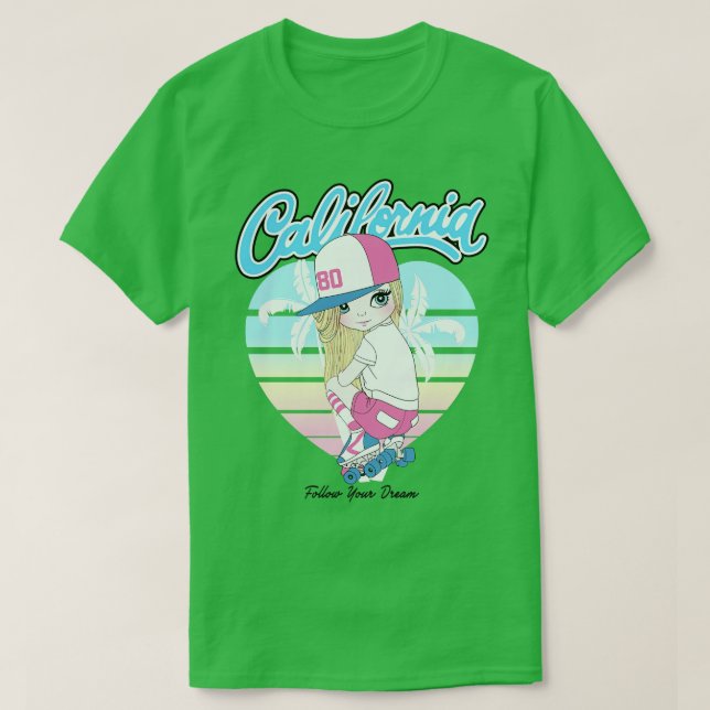 Camiseta California Girl (Frente do Design)