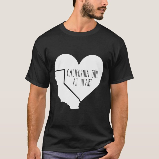 Camiseta California Girl At Heart (Frente)