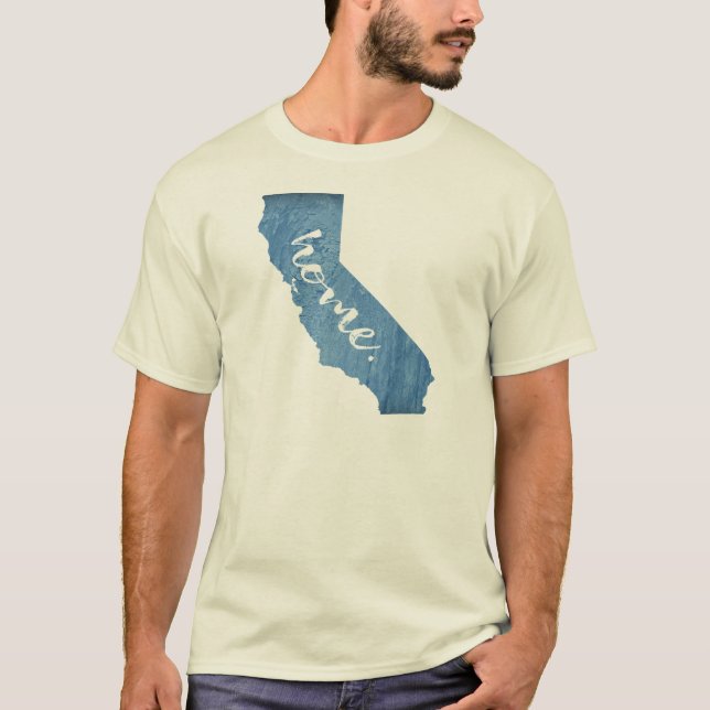 Camiseta California Home Wood Grain (Frente)