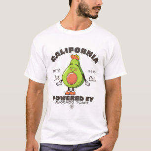 Camiseta Califórnia movida a torrada de abacate