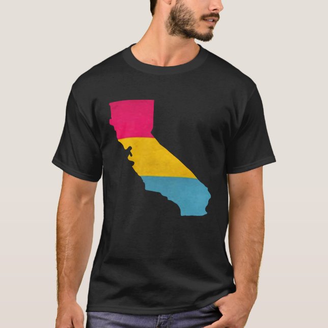 Camiseta California Pansexual Flag (Frente)