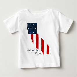 Camiseta California Proud Bold Watercolor Bandeira American