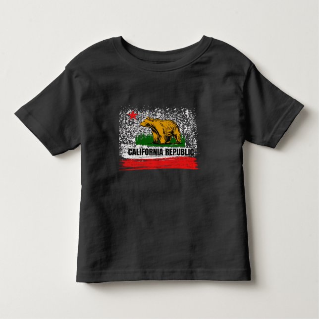 Camiseta Califórnia República Cali Flag Socal Norcal Cencal (Frente)