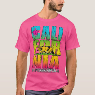 Camiseta Califórnia República Cali Life Bear Cali Flag