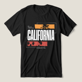 Camiseta Califórnia retrô Costa Oeste Los Angeles Palmeiras