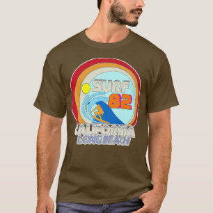 Camiseta California Retro Surf Vintage 80s Surfer Surfing L