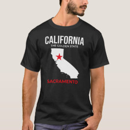Camiseta Califórnia, Sacramento – O Estado Dourado, EUA