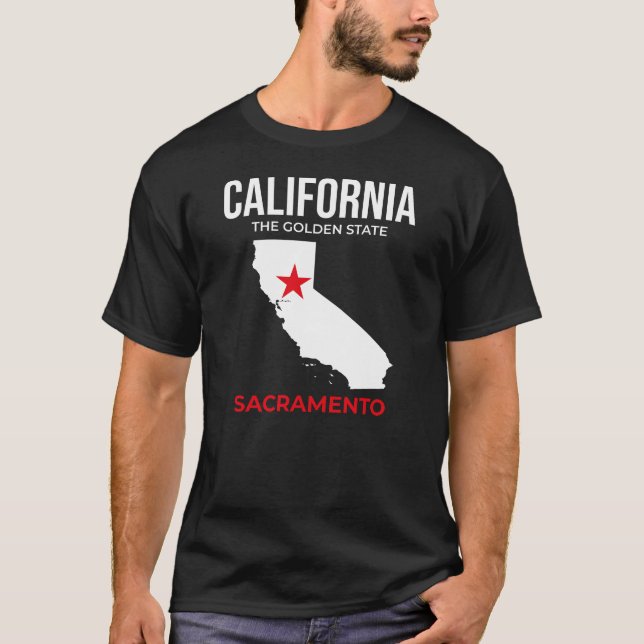 Camiseta California, Sacramento – The Golden State, USA (Frente)