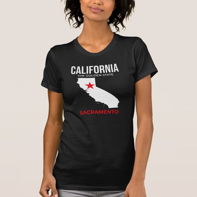Camiseta California, Sacramento – The Golden State, USA (Frente)