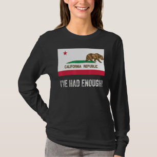 Camiseta Califórnia Saindo Da Esquerda Teve Bandeira Sufici