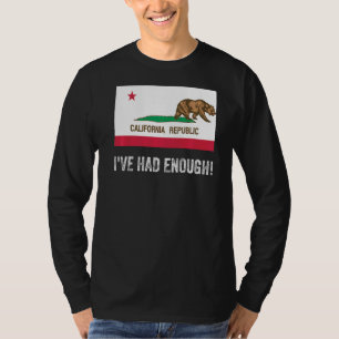 Camiseta Califórnia Saindo Da Esquerda Teve Bandeira Sufici