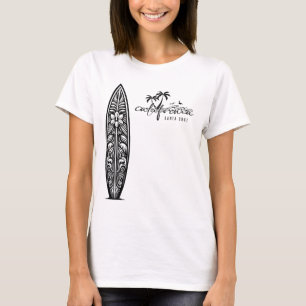 Camiseta Califórnia Santa Cruz, Prancha de Surf Ckprint