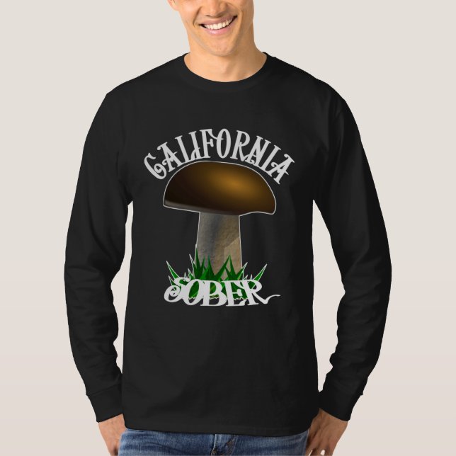 Camiseta California Sober  Sun Love and a Natural Buzz (Frente)