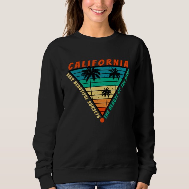 Camiseta California Summer Beach Vintage Sunset (Frente)