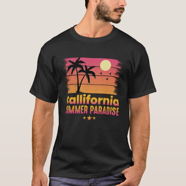 Camiseta California Summer Paradise kids (Frente)