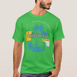 Camiseta California Summer Surf Beach Vintage Sunset Long S