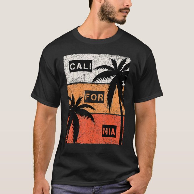 Camiseta California Summer Vacation Vintage (Frente)