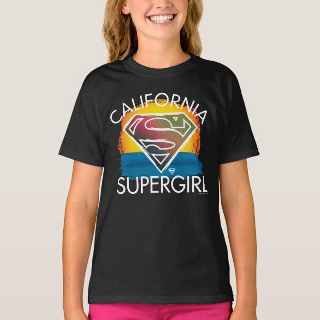 Camiseta California Supergirl Sunset Graphic (Frente)