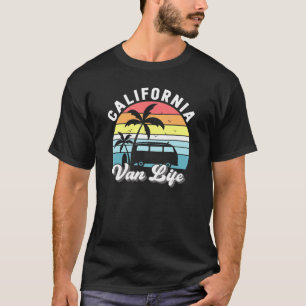 Camiseta California Van Life Palm Tree Surfboard Beach Trop
