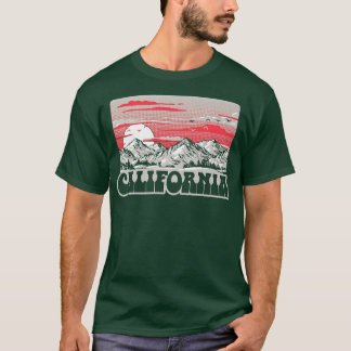 Camiseta California Vintage 80 Montanhas Retro Graphi