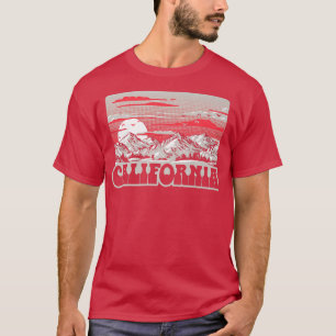 Camiseta California Vintage 80 Montanhas Retro Graphi