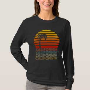 Camiseta California Vintage verões Sunset Sunrise Retro