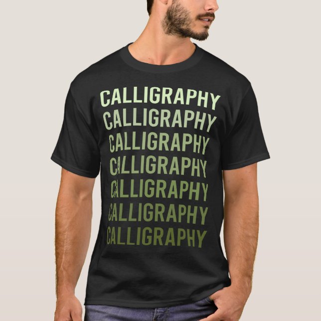 Camiseta Caligrafia Calígrafo Escrita Lettering (Frente)