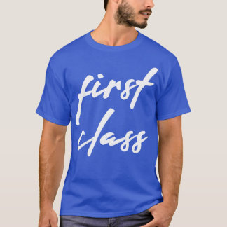 Camiseta Caligrafia de primeira classe 1
