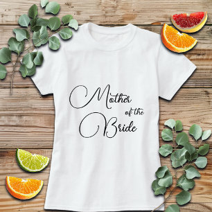 Camiseta Caligrafia Elegante Mãe da Noiva Nupcial