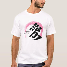 Camiseta Caligrafia Japonesa Kanji Ai/Amor
