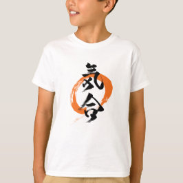 Camiseta Caligrafia Japonesa Kanji Kiai/Determinação