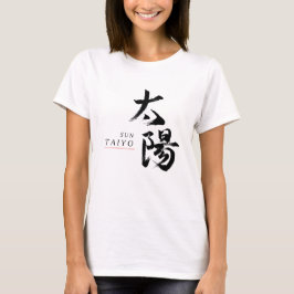 Camiseta Caligrafia Japonesa Kanji Taiyo/Sol